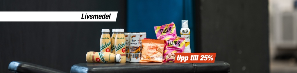 Upp till 25% p livsmedel